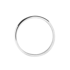 Histoire d'Or Alliance Abygail Ruban Plat Argent Blanc Discount