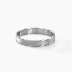 Histoire d'Or Alliance Aelyne Ruban Plat Argent Blanc Best