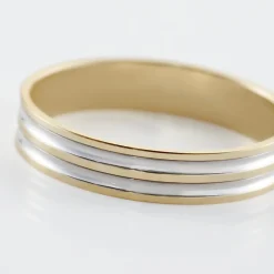 Histoire d'Or Alliance Aharon Or Bicolore Online