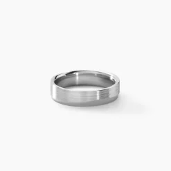 Histoire d'Or Alliance Anne-esther Ruban Plat Argent Blanc New