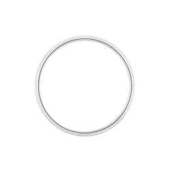 Histoire d'Or Alliance Aphroditia Demi Jonc Bombe Platine Blanc