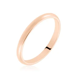 Histoire d'Or Alliance Aphroditia Demi Jonc Bombé or rose