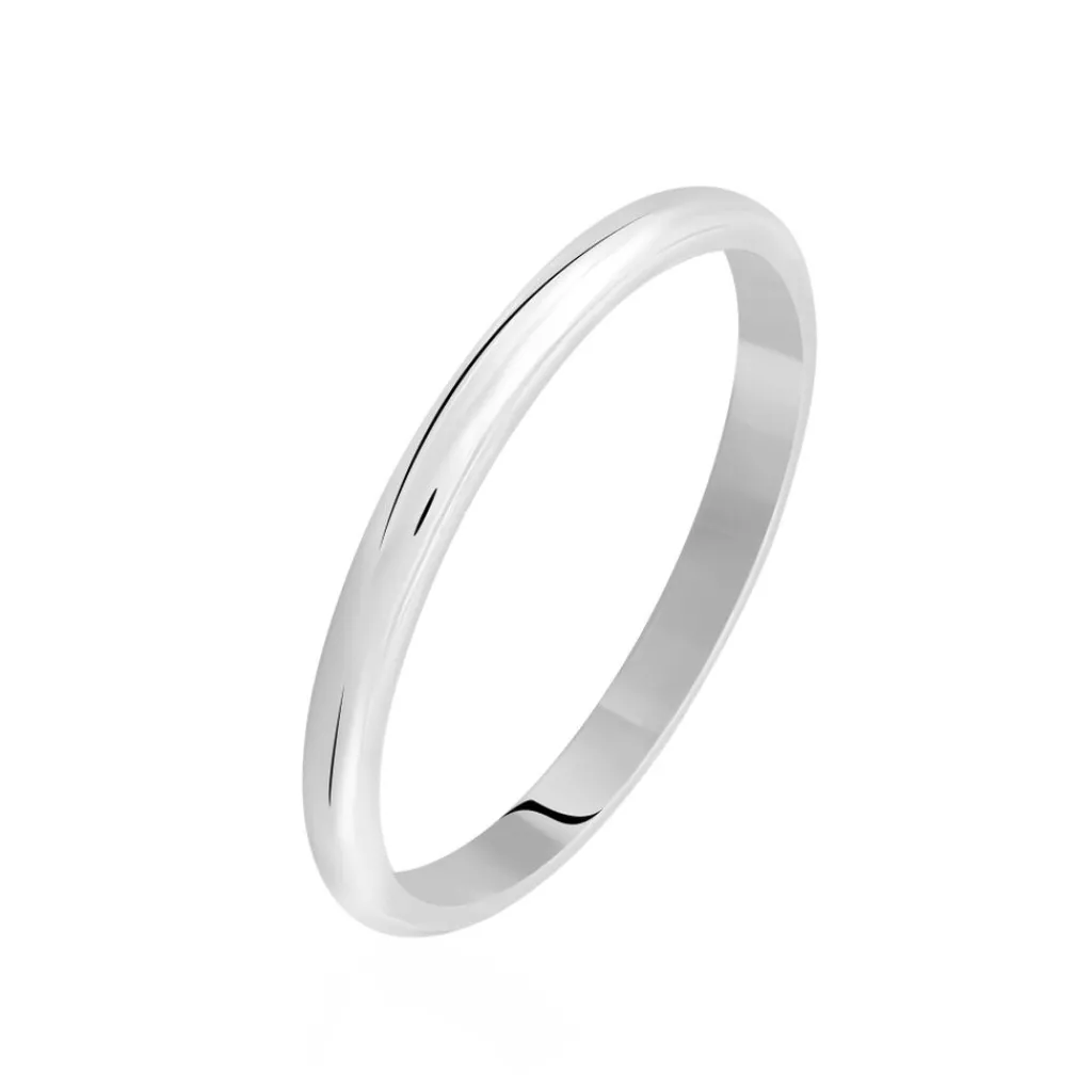 Histoire d'Or Alliance Aphroditia Demi Jonc Bombe Or Blanc Best