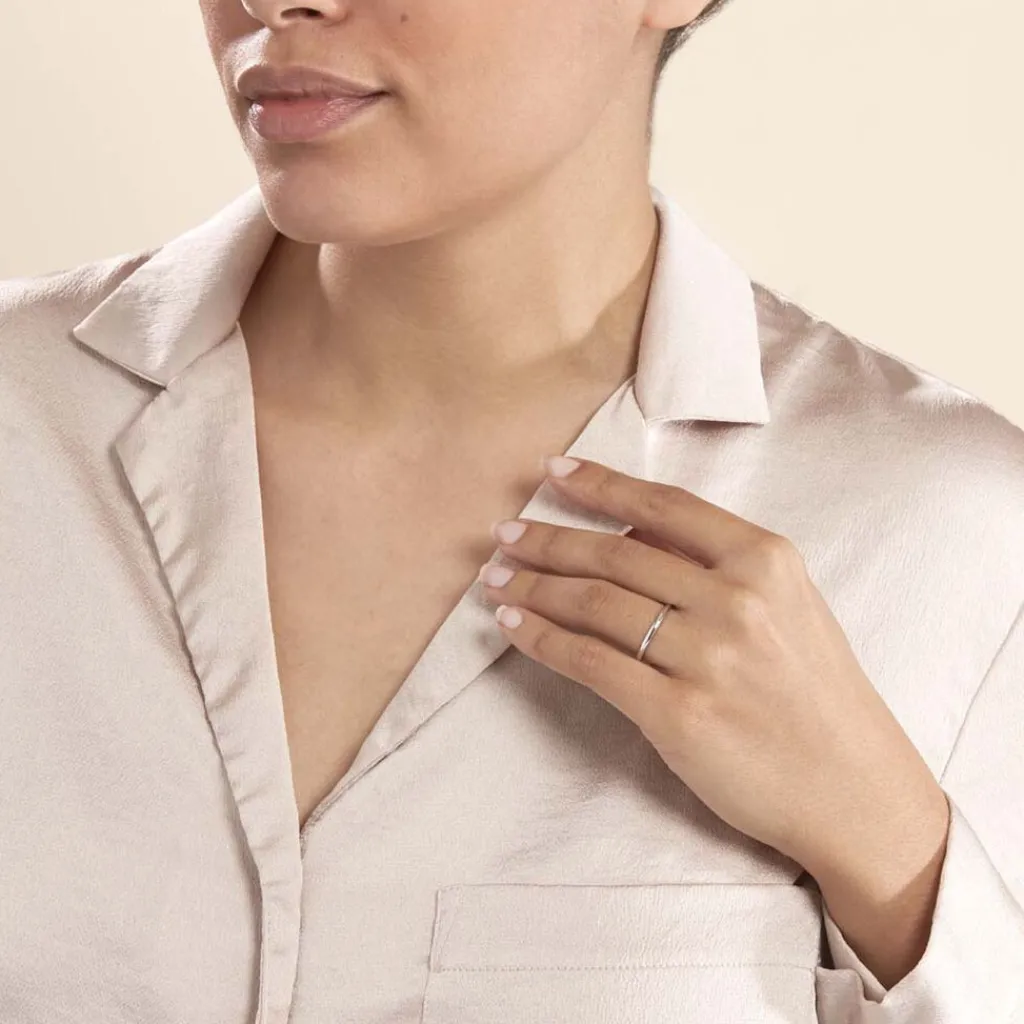 Histoire d'Or Alliance Aphroditia Demi Jonc Bombe Or Blanc Best