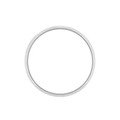 Histoire d'Or Alliance Aphroditia Demi Jonc Bombé platine blanc Hot