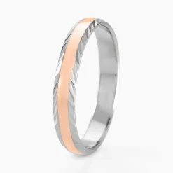 Histoire d'Or Alliance Argent Bicolore Nolan