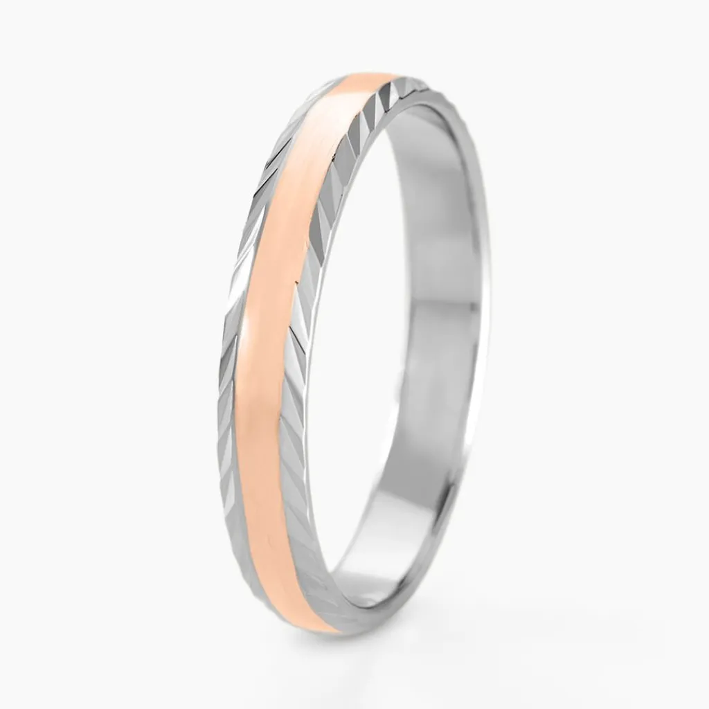 Histoire d'Or Alliance Argent Bicolore Nolan