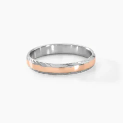 Histoire d'Or Alliance Argent Bicolore Nolan