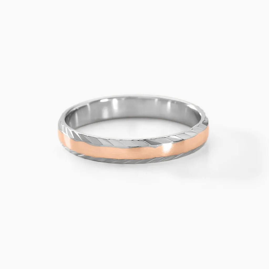 Histoire d'Or Alliance Argent Bicolore Nolan