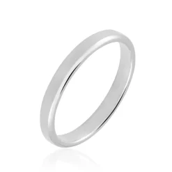 Histoire d'Or Alliance Aristote Ruban Plat Palladium Blanc Sale