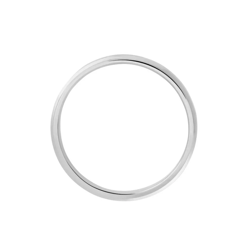 Histoire d'Or Alliance Aristote Ruban Plat Palladium Blanc Sale