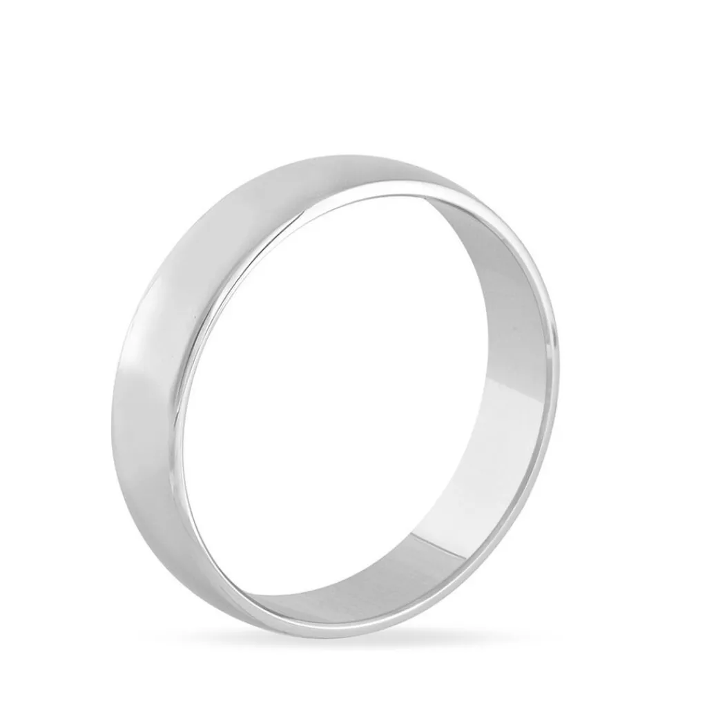 Histoire d'Or Alliance Artemissia Ruban Plat Or Blanc New