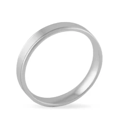 Histoire d'Or Alliance Beatrice Ruban Plat or blanc Best