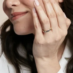 Histoire d'Or Alliance Beatrice Ruban Plat Or Bicolore Outlet