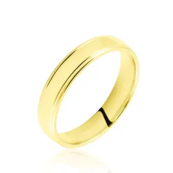 Histoire d'Or Alliance Beatrice Ruban Plat or jaune Clearance