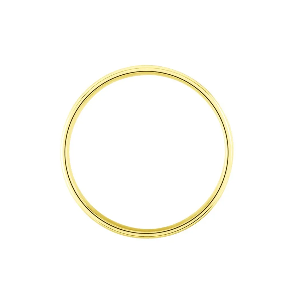 Histoire d'Or Alliance Beatrice Ruban Plat or jaune Clearance