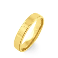 Histoire d'Or Alliance Beatrice Ruban Plat Or Jaune Best