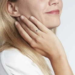 Histoire d'Or Alliance Beatrice Ruban Plat or blanc Discount