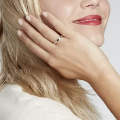 Histoire d'Or Alliance Beatrice Ruban Plat Or Bicolore Discount