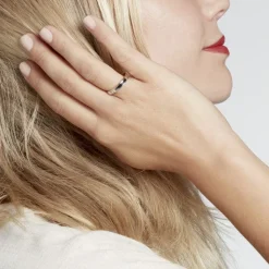 Histoire d'Or Alliance Beatrice Ruban Plat Or Bicolore Discount