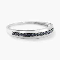 Histoire d'Or Alliance Black Diamond Or Blanc Diamant Hot