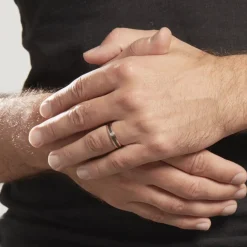 Histoire d'Or Alliance Camille Ruban Plat or rose Outlet