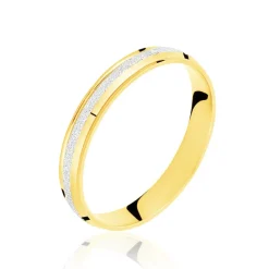 Histoire d'Or Alliance Caroline Sablee Demi Jonc Classique or bicolore Best