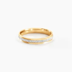 Histoire d'Or Alliance Caroline Sablee Ruban Plat or bicolore Sale