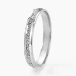 Histoire d'Or Alliance Caroline Sablee Ruban Plat or blanc Discount