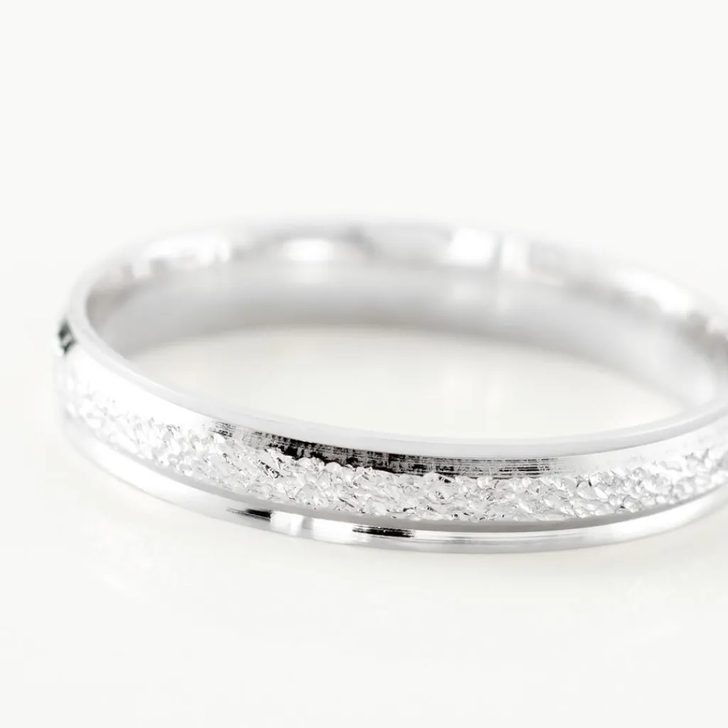 Histoire d'Or Alliance Caroline Sablee Ruban Plat or blanc Discount