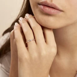 Histoire d'Or Alliance Caroline Sablee Ruban Plat or bicolore Sale