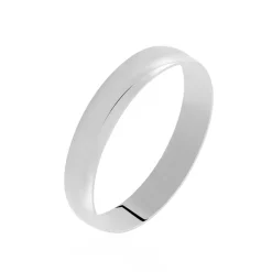 Histoire d'Or Alliance Celestyn Demi Jonc Classique Palladium Blanc Hot