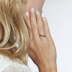 Histoire d'Or Alliance Celestyn Demi Jonc Classique Palladium Blanc Hot