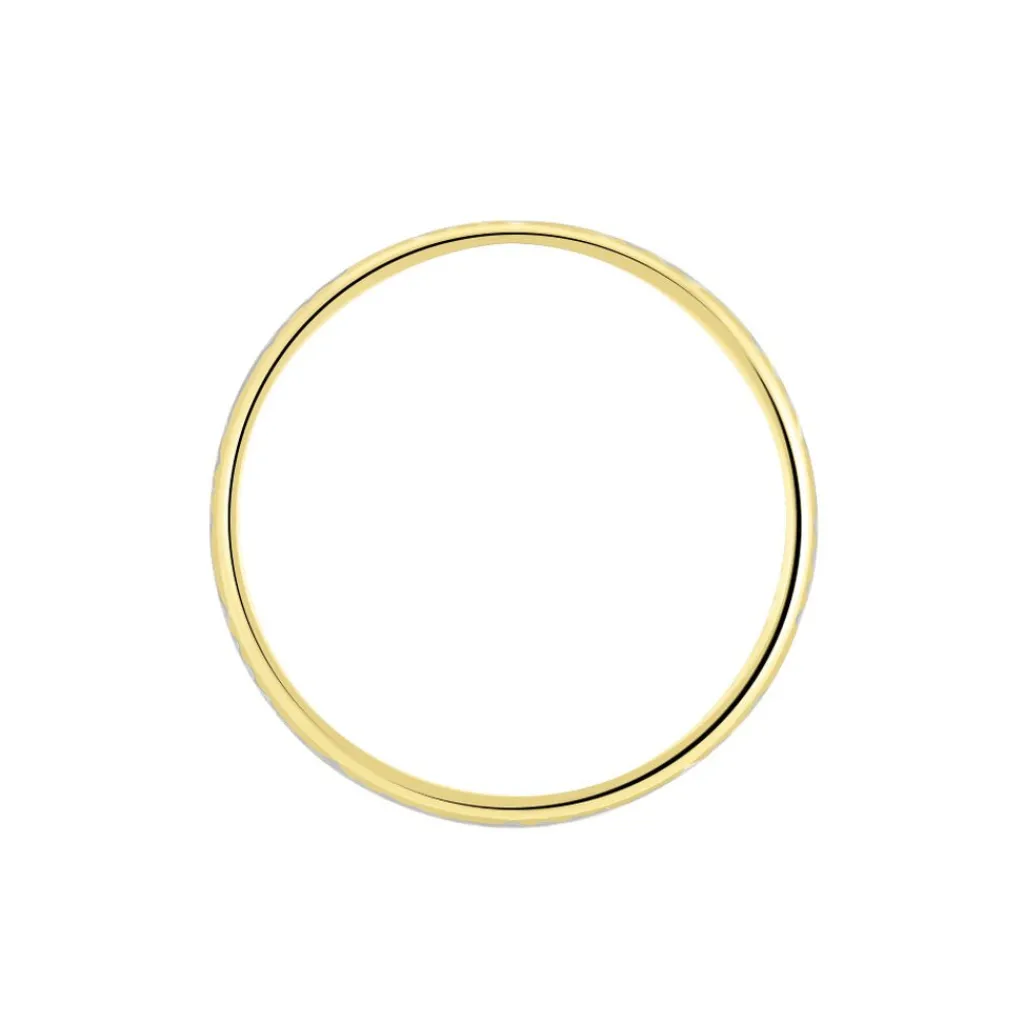 Histoire d'Or Alliance Cesarius Ruban Plat Or Bicolore Discount