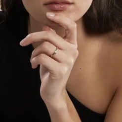 Histoire d'Or Alliance Cesarius Ruban Plat Or Bicolore Hot