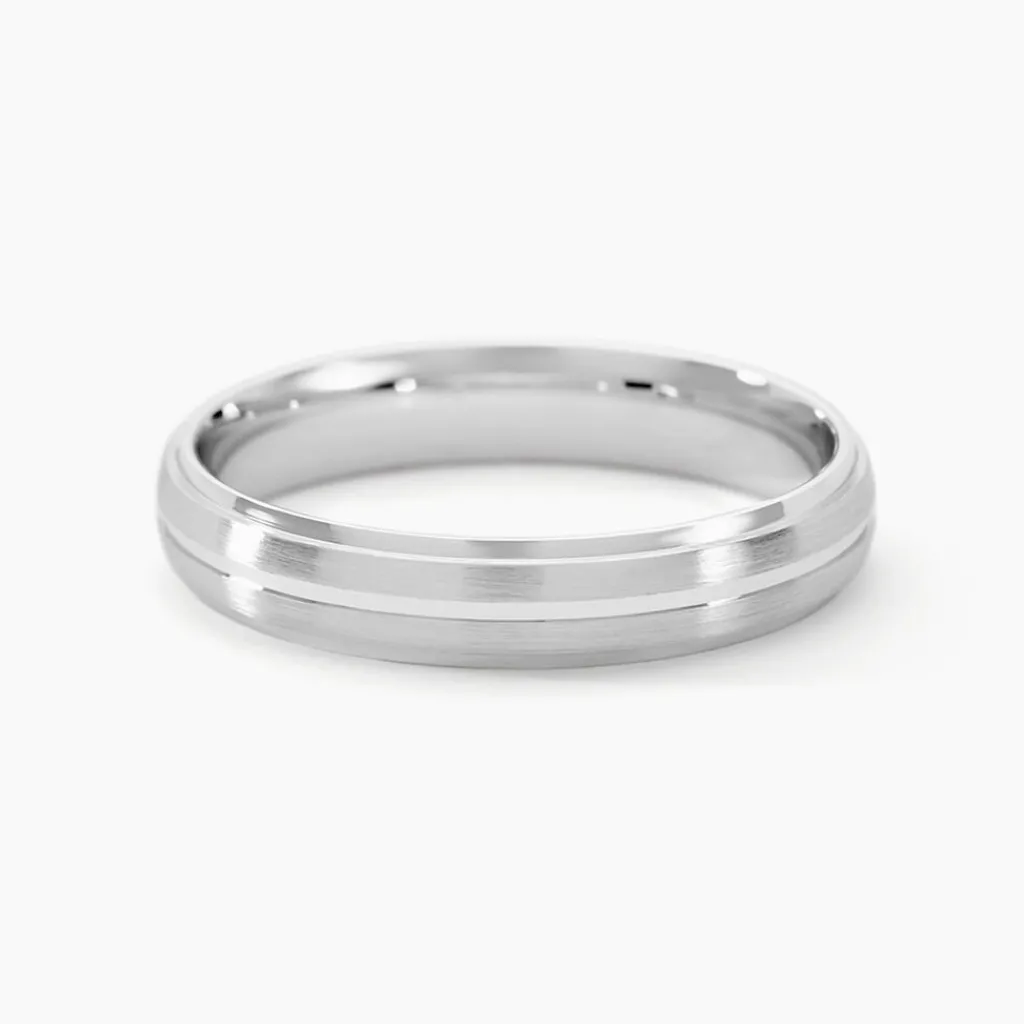 Histoire d'Or Alliance Circios Demi Jonc Classique Or Blanc