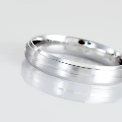 Histoire d'Or Alliance Circios Demi Jonc Classique Or Blanc