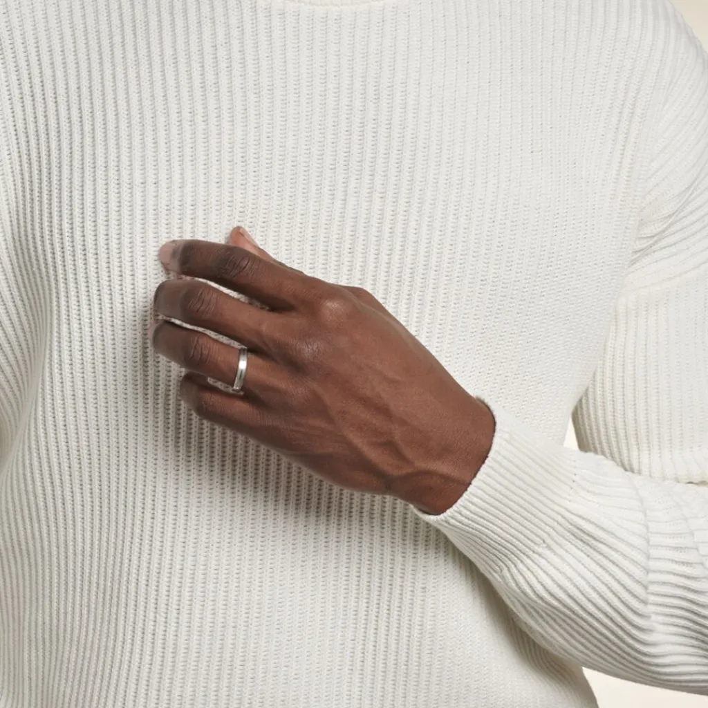 Histoire d'Or Alliance Circios Demi Jonc Classique Or Blanc