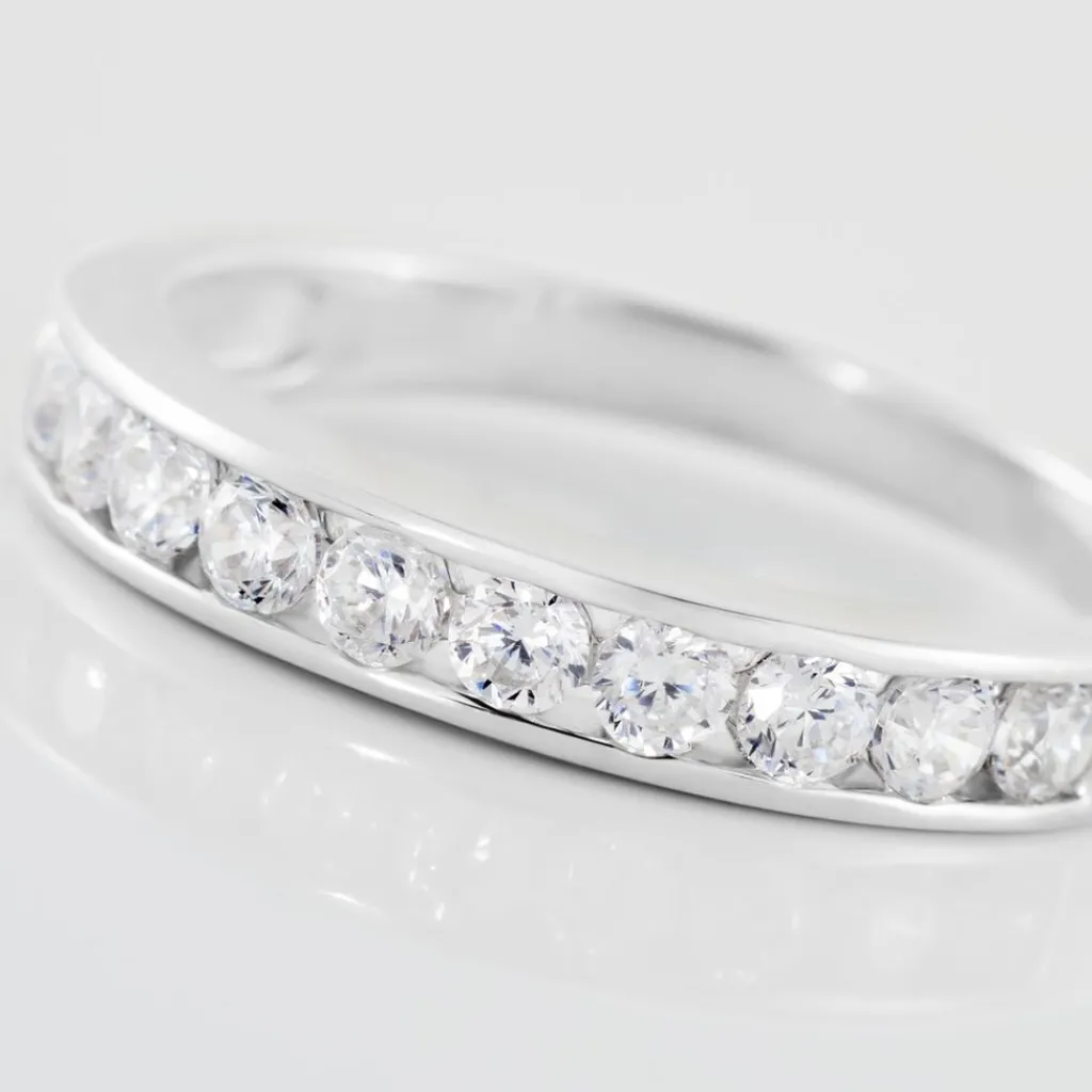 Histoire d'Or Alliance Céllia Argent Blanc Oxyde De Zirconium Best