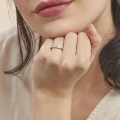 Histoire d'Or Alliance Céllia Argent Blanc Oxyde De Zirconium Best