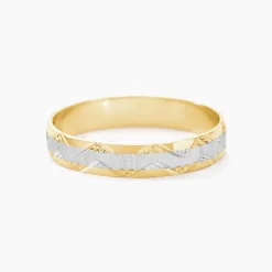 Histoire d'Or Alliance Clotilde Demi Jonc Classique or bicolore Best