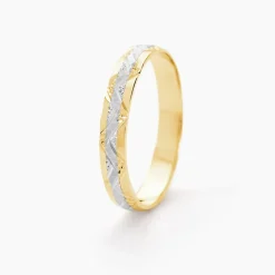 Histoire d'Or Alliance Clotilde Demi Jonc Classique or bicolore Hot