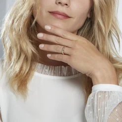 Histoire d'Or Alliance Clotilde Ruban Plat or bicolore Outlet