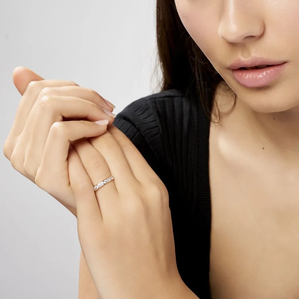 Histoire d'Or Alliance Davila De Zirconium or jaune oxyde New