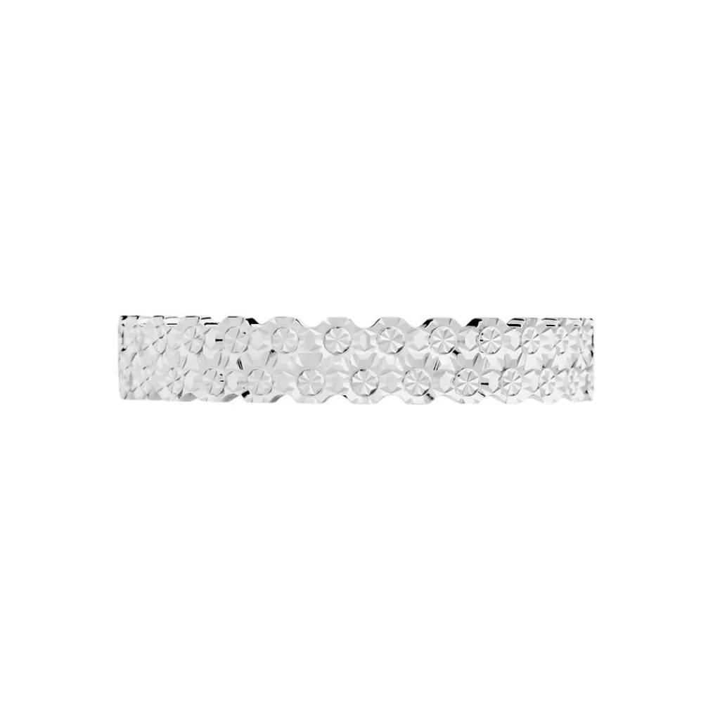 Histoire d'Or Alliance Dentelle 2 Rangs Diamantee Or Blanc Outlet