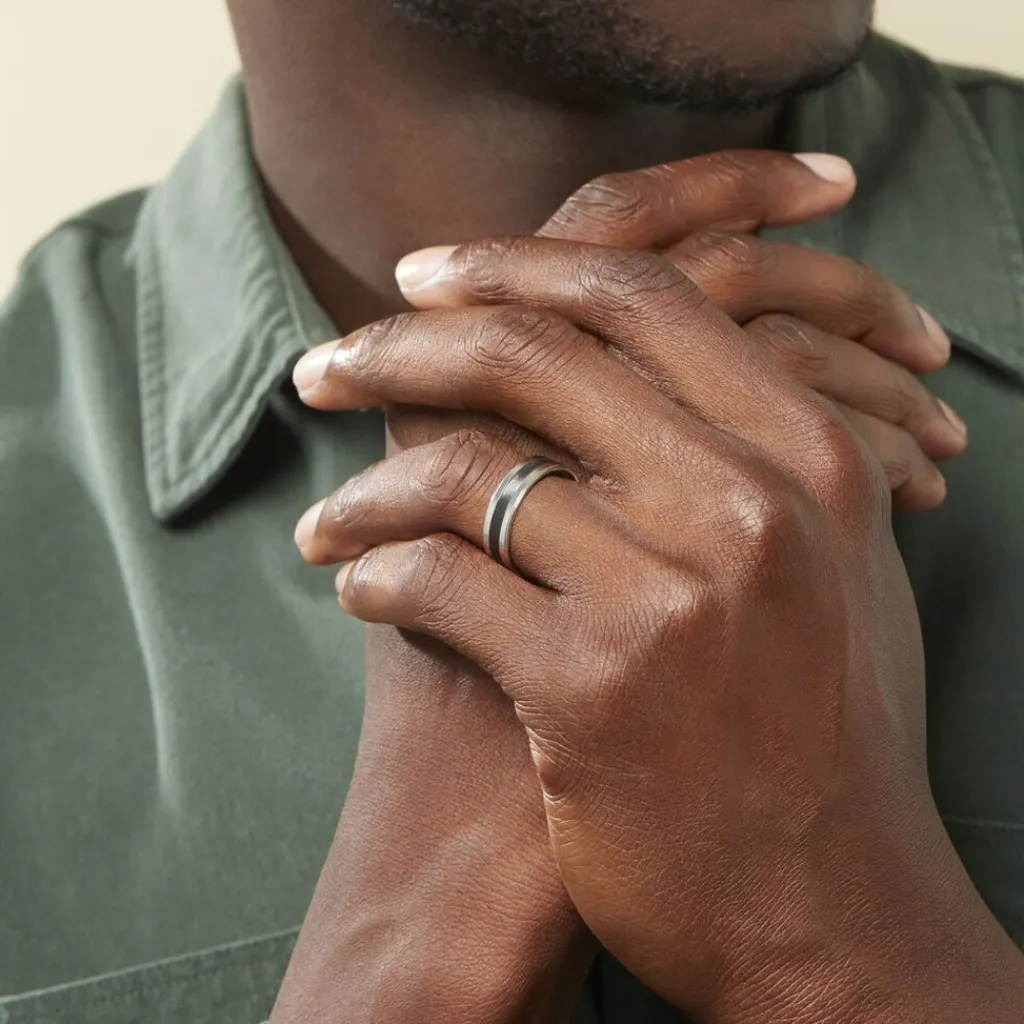 Histoire d'Or Alliance Dorianne Ruban Plat Argent Blanc Hot