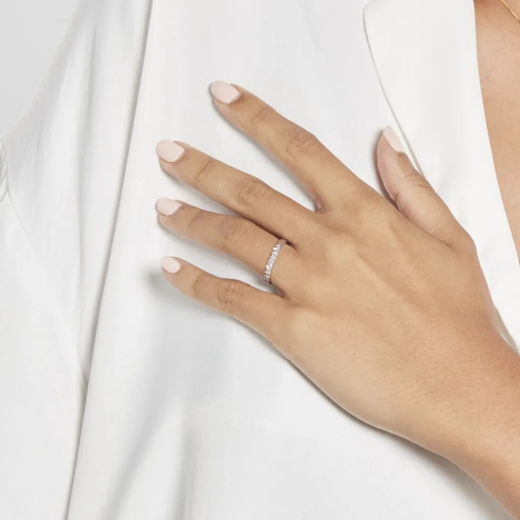 Histoire d'Or Alliance Effet Dentelle Or Blanc Discount