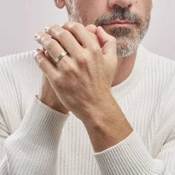 Histoire d'Or Alliance Effet Epi Mat Or Bicolore Best