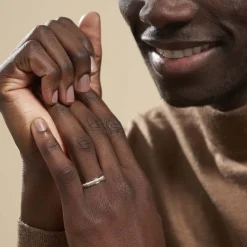 Histoire d'Or Alliance Effet Mat Ruban Plat Or Bicolore Clearance