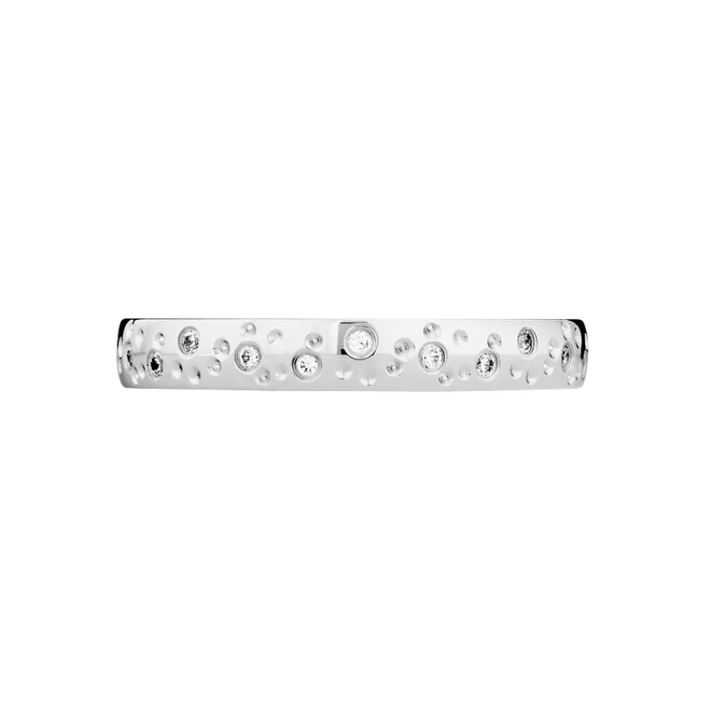 Histoire d'Or Alliance Elberta Or Blanc Diamant Hot